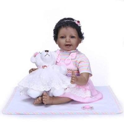 black silicone baby dolls for sale cheap